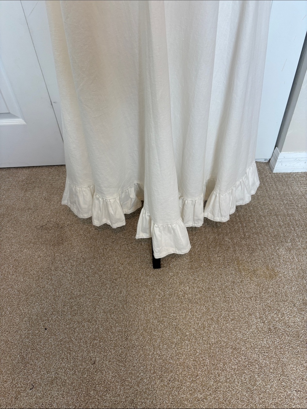 NWT Free People Salon Posh Maxi Dress Coconut Milk Size M.